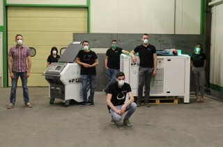 The P-Laser team at work