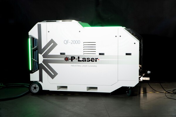 P-Laser's 2000 Watt laser cleaning machine